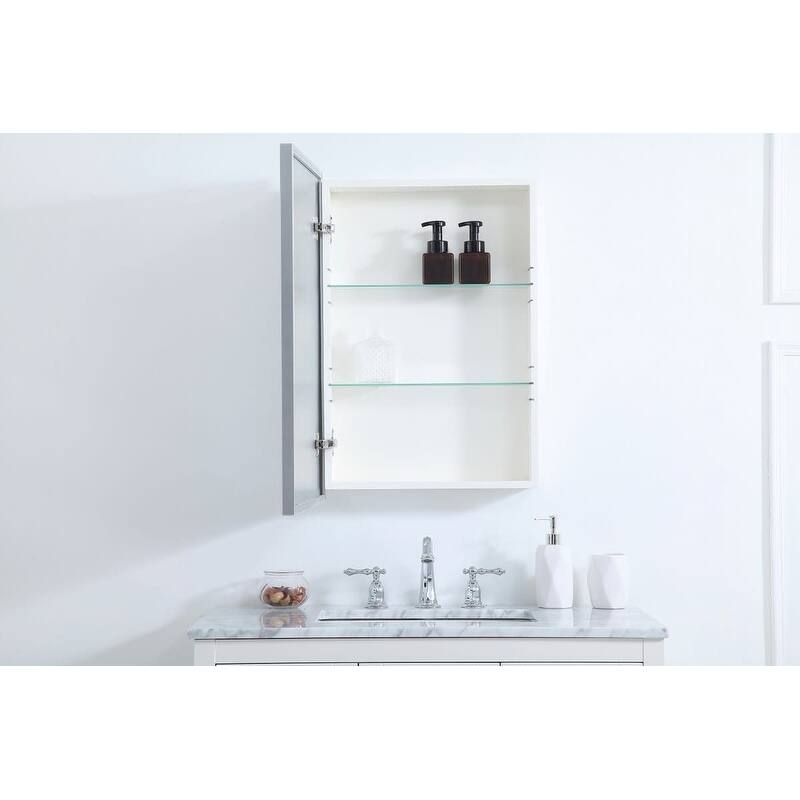 Elegant Lighting MR572028 Wyn 20" x 28" Framed Single Door Medicine