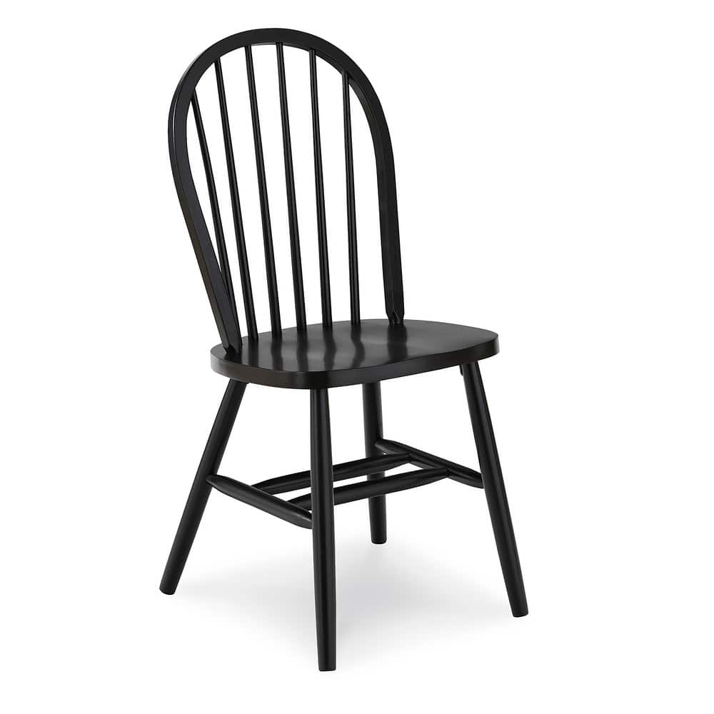 International Concepts Solid Wood Windsor Spindle Back Dining Chair