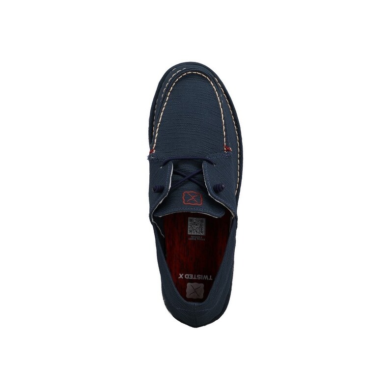 NEW Twisted X Mens 10.5 Circular Project Navy Blue Moc Toe Shoes MRC0003 Twisted X Blue Casual Shoes for Men for sale | eBay main image 3