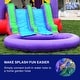 preview thumbnail 4 of 11, HeroKiddo Jelly Bean Castle Commercial Grade Bounce House & Water Slide Combo with Detachable Pool & Air Blower, Outdoor Fun