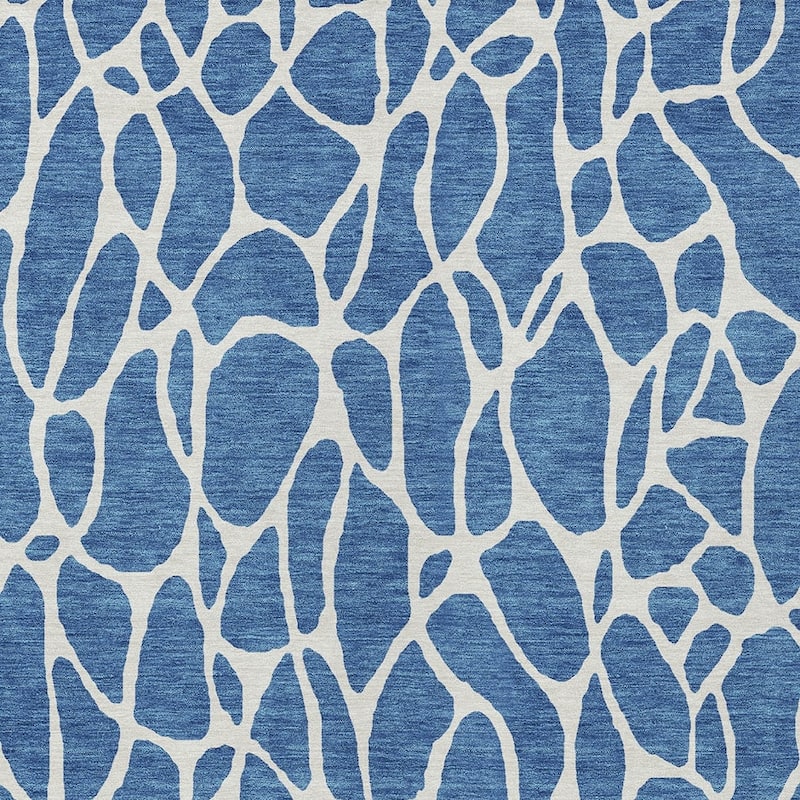 HomeRoots Geometric Transitional Rectangle Outdoor Rug