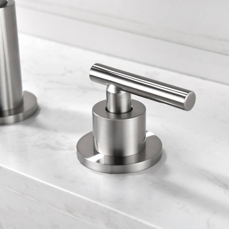 Modland 8 Inch Widespread Bathroom Faucet with Pop-Up Drain 2-Handle Vanity Sink Faucet