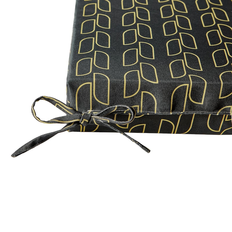 Set of 4 Waterproof Outdoor Chair Cushions with Ties for Patio Furniture