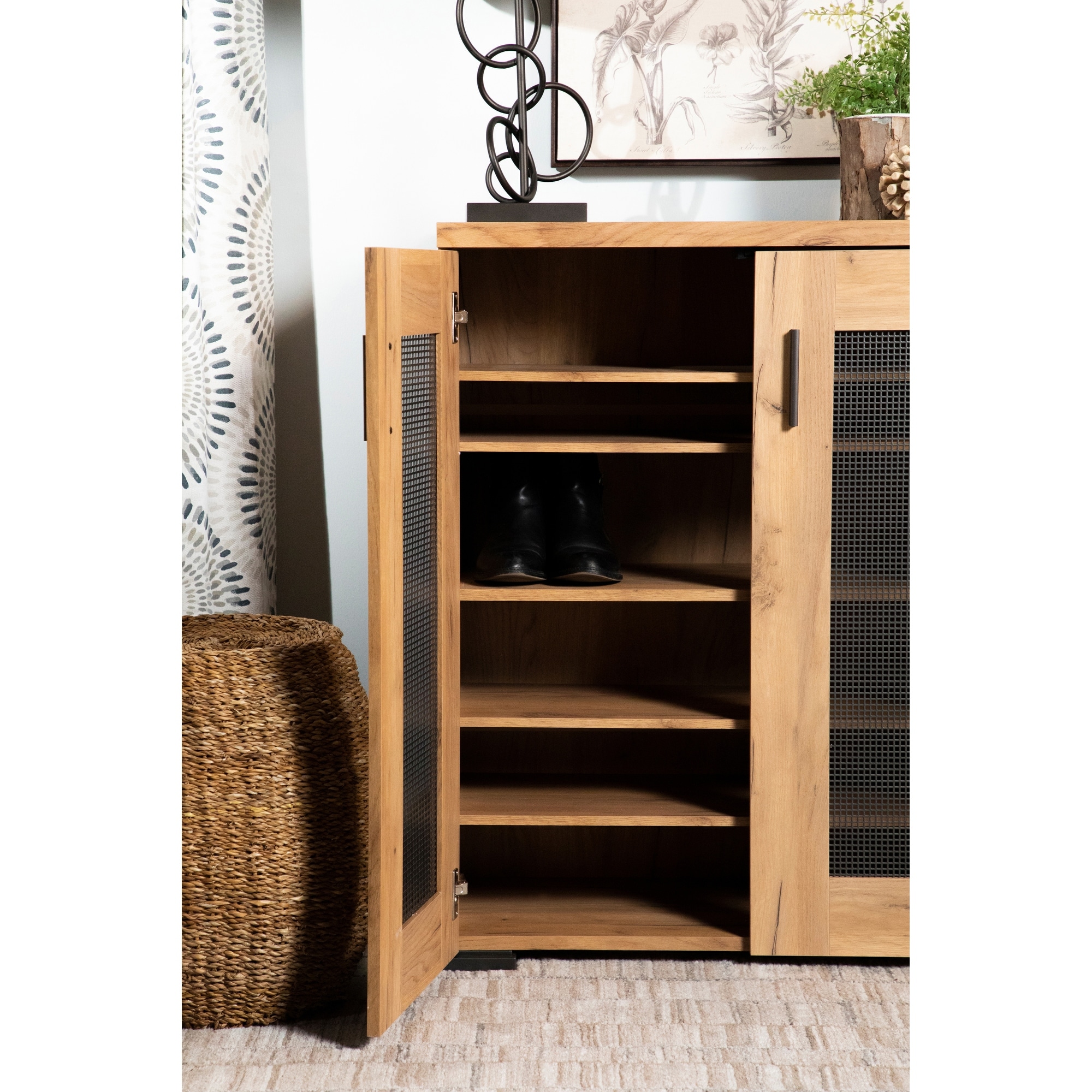 Golden oak deals pantry cabinet