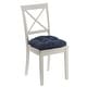 preview thumbnail 15 of 66, Klear Vu Gripper Tyson Dining Chair Cushion Set Set of 4 - Indigo