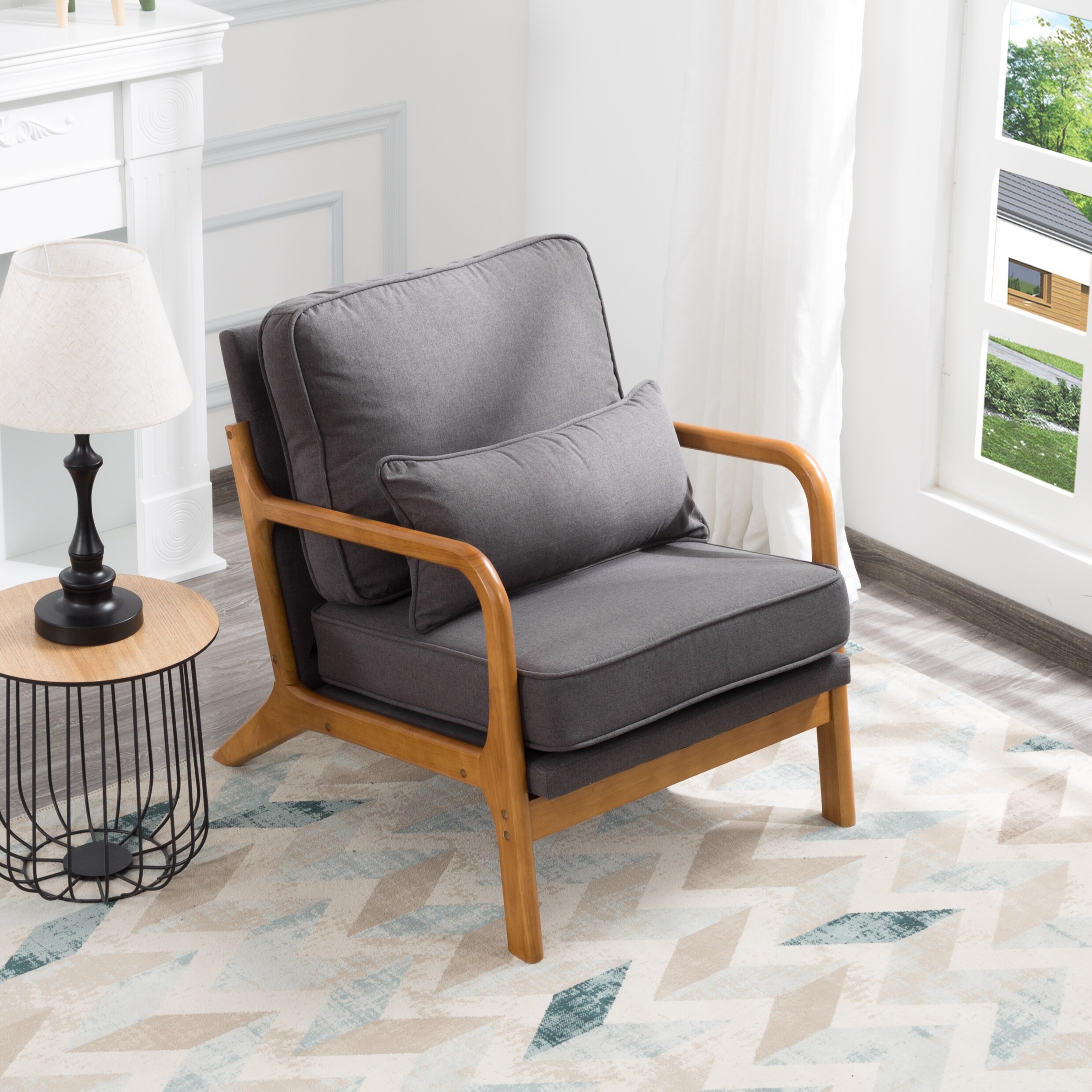 Armchair back 2025 cushion