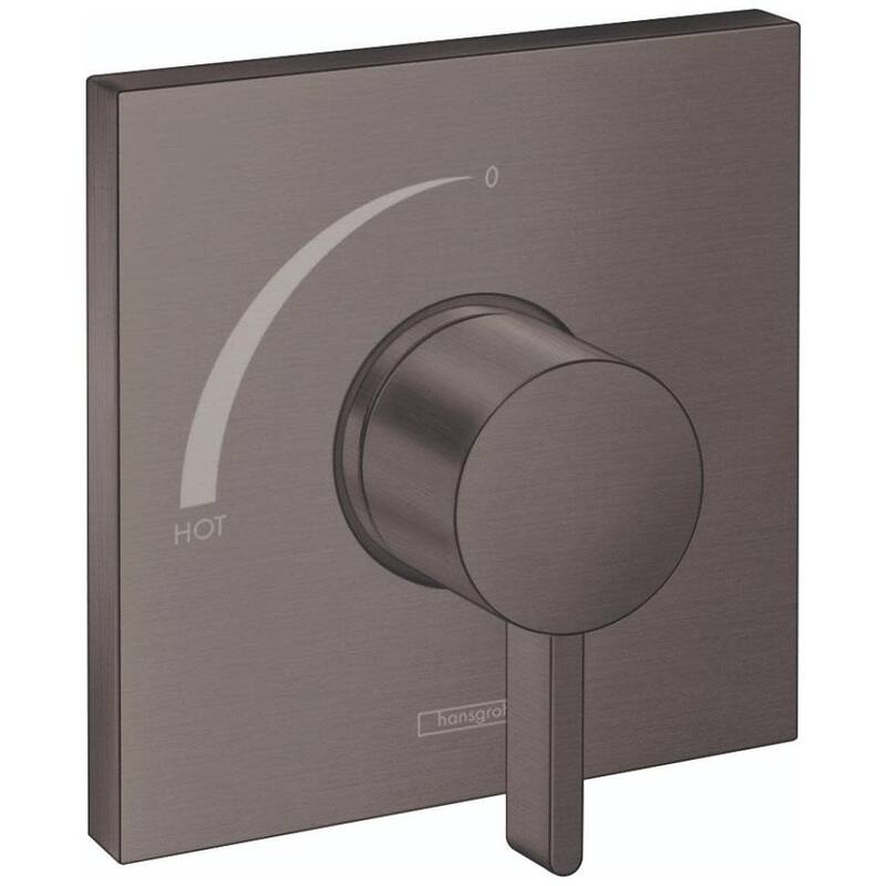 Hansgrohe Ecostat Square Single Function Pressure Balanced Valve Trim - Brushed Black Chrome