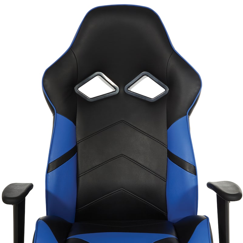 Vapor Gaming Chair in Faux Leather with Color Accents