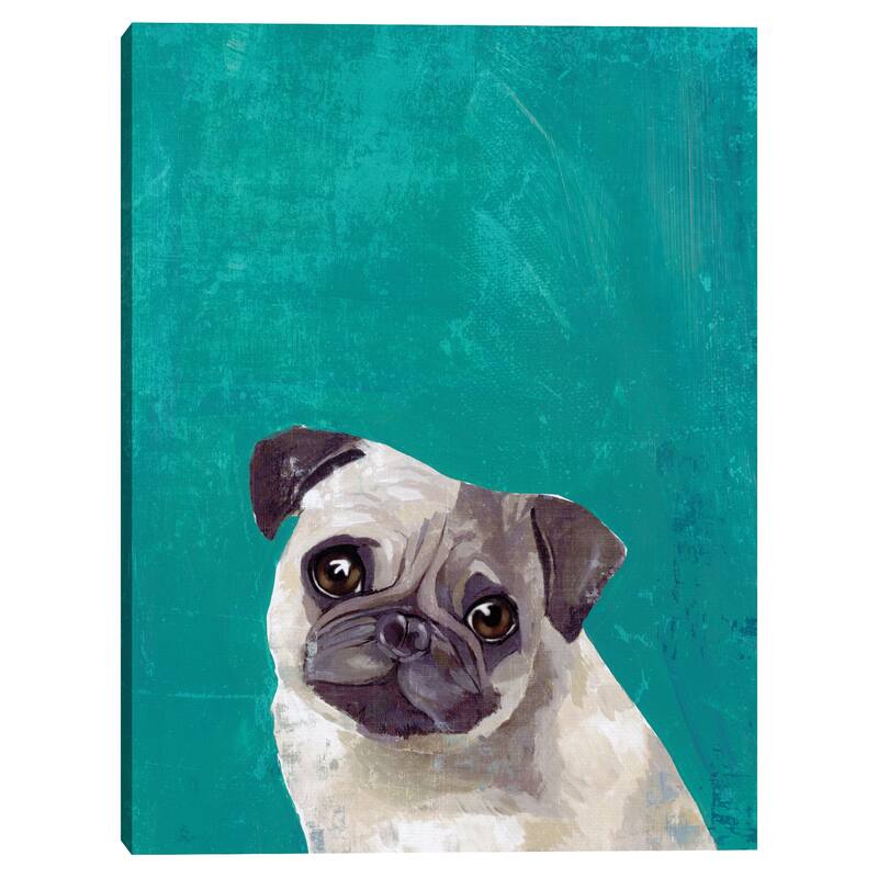 Pug Puppy Canvas Art Print