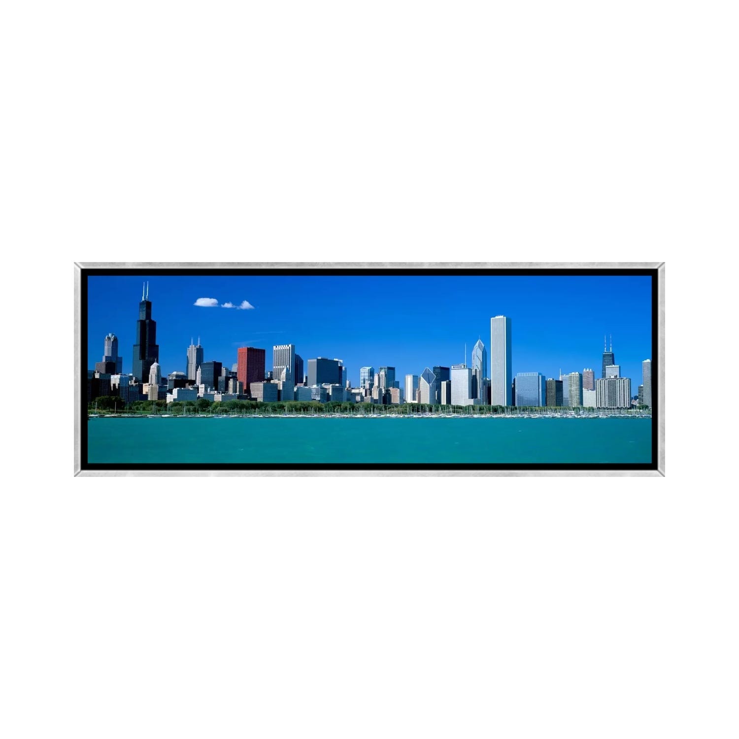 iCanvas "Skyline Chicago IL USA" by Panoramic Images Framed