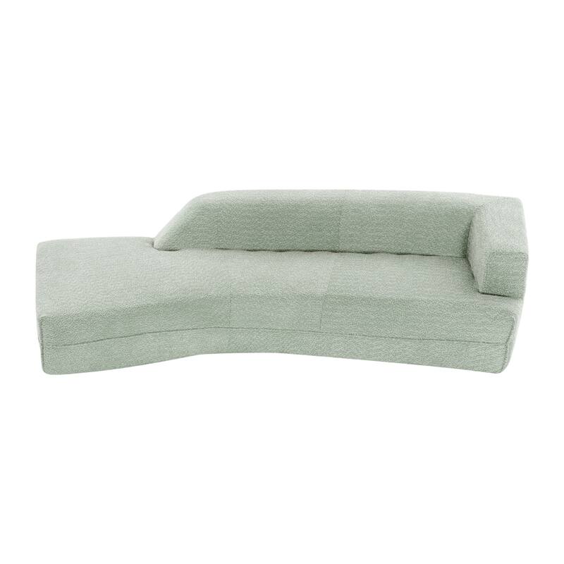 109.4" Modern Boucle Fabric Curved Sofa
