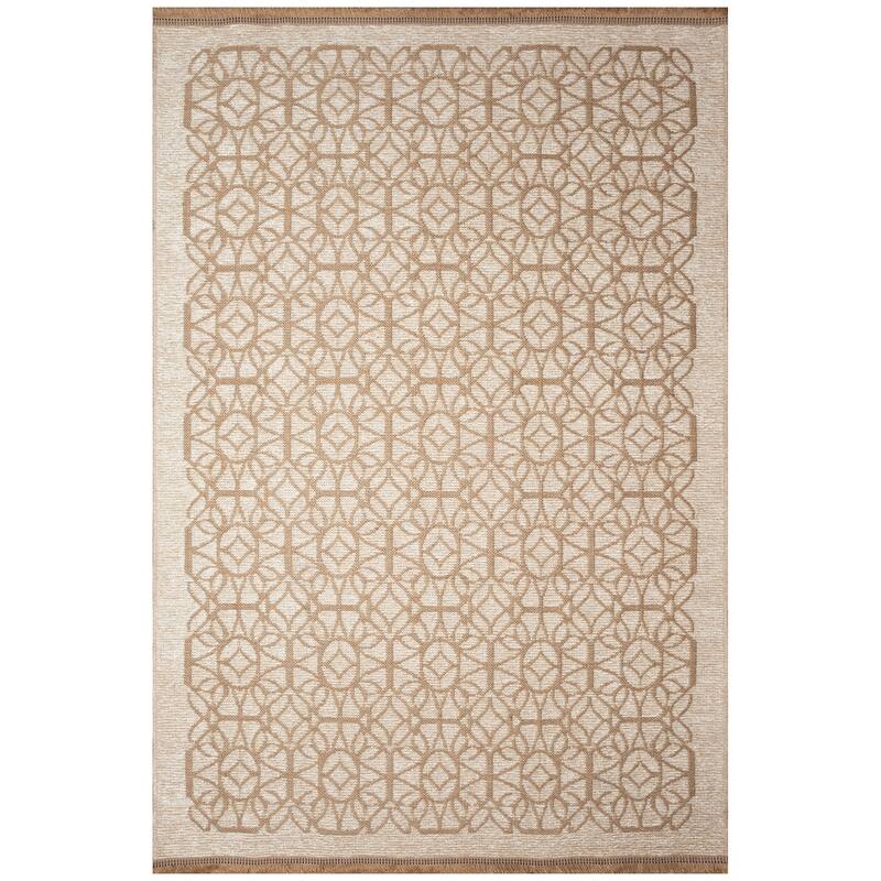 Liora Manne Mercer Tracery Indoor Rug - 6'6" x 9'4" - Ivory