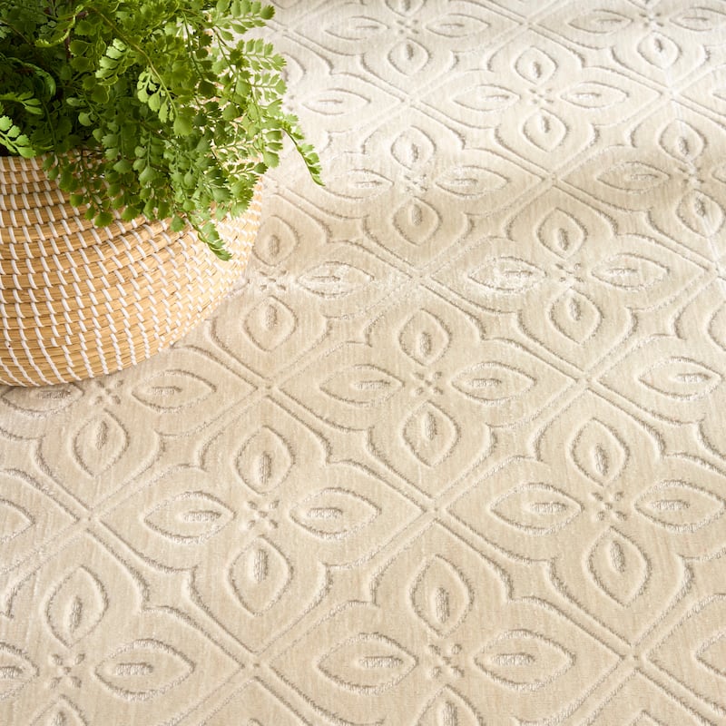 Nourison Washable Charm Indoor only Floral Area Rug