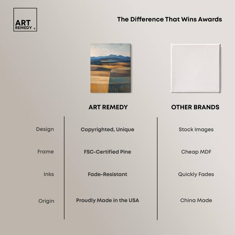 Clash of Shades Canvas by Art Remedy, Gallery Wrapped
