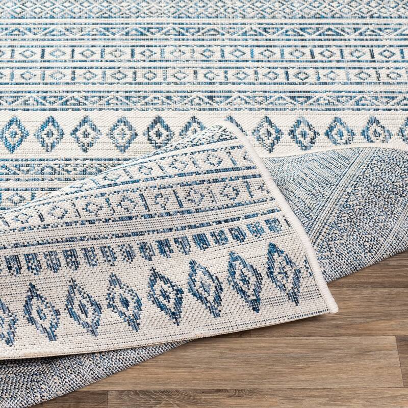 Livabliss Cintia Indoor/ Outdoor Bohemian Stripe Area Rug