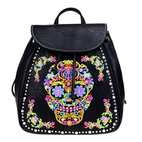 black sugar skull luggage
