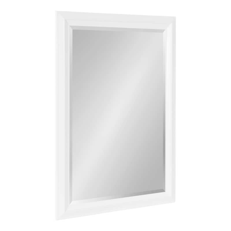 Kate and Laurel Whitley Framed Rectangle Wall Mirror - 24x34 - White