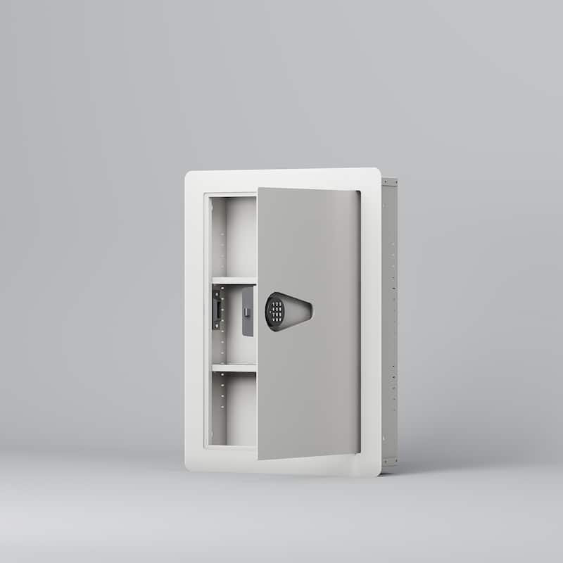 Roomfitters Hidden In-Wall Safe with Digital Keypad and Removable Shelves, Heavy Duty Steel Security