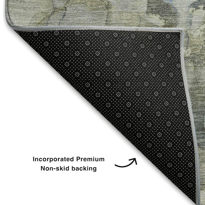 Premium Washable Super Soft Contemproary Rugged Mayfield Rug