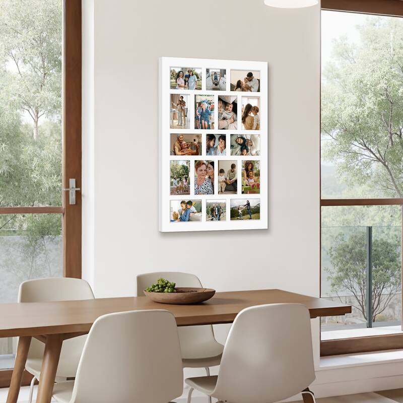 Rustic 17-Pack 4x6 Collage Frame 26.2x18.4 Inch Picture Frames Collage Wall Decor