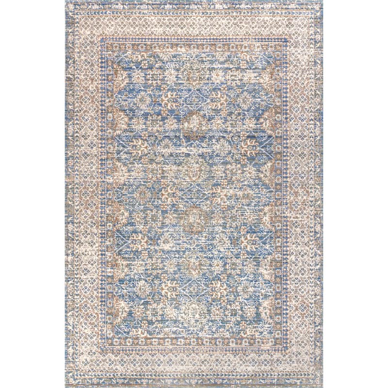 JONATHAN Y Xlendi English Country Argyle Area Rug - 3 X 5 - Indigo Blue