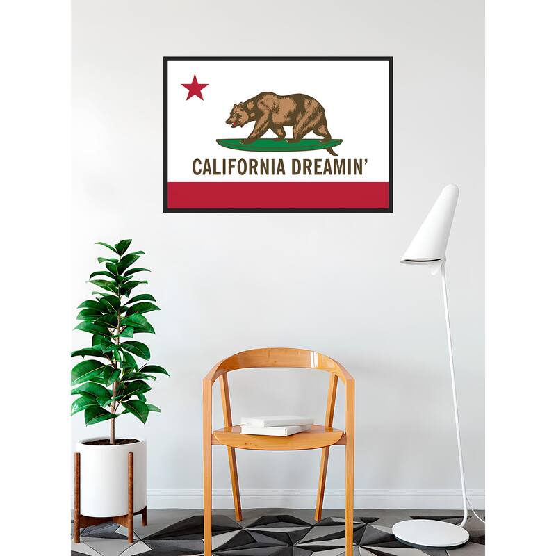 California Dreamin' Framed Art Poster - 24 x 36 Inch