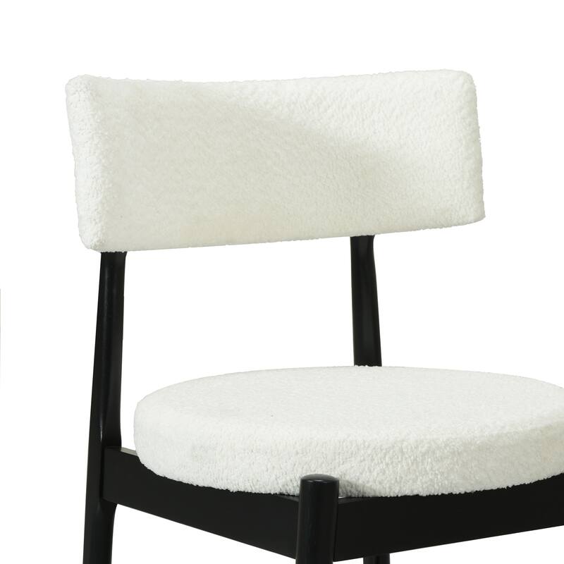 Roomfitters Mid-Century Modern Dining Chairs with Upholstered Seat & Back, Accent Kitchen Chairs (Set of 2)