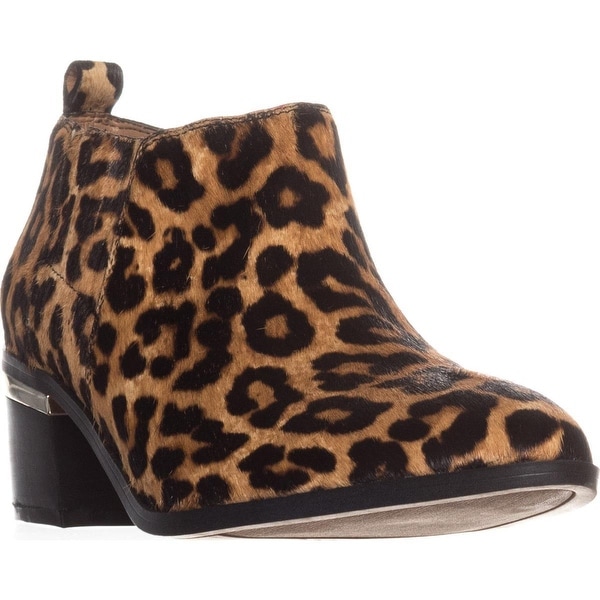 franco sarto leopard ankle boots