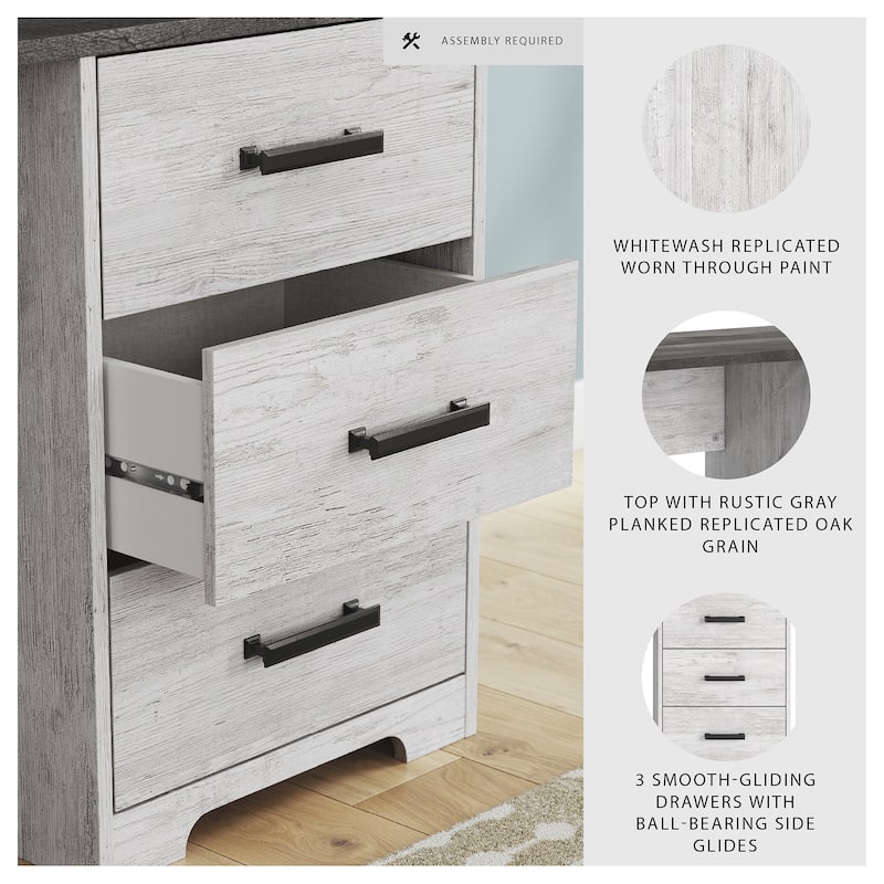 Signature Design by Ashley Shawburn White/Gray 54" Home Office Desk