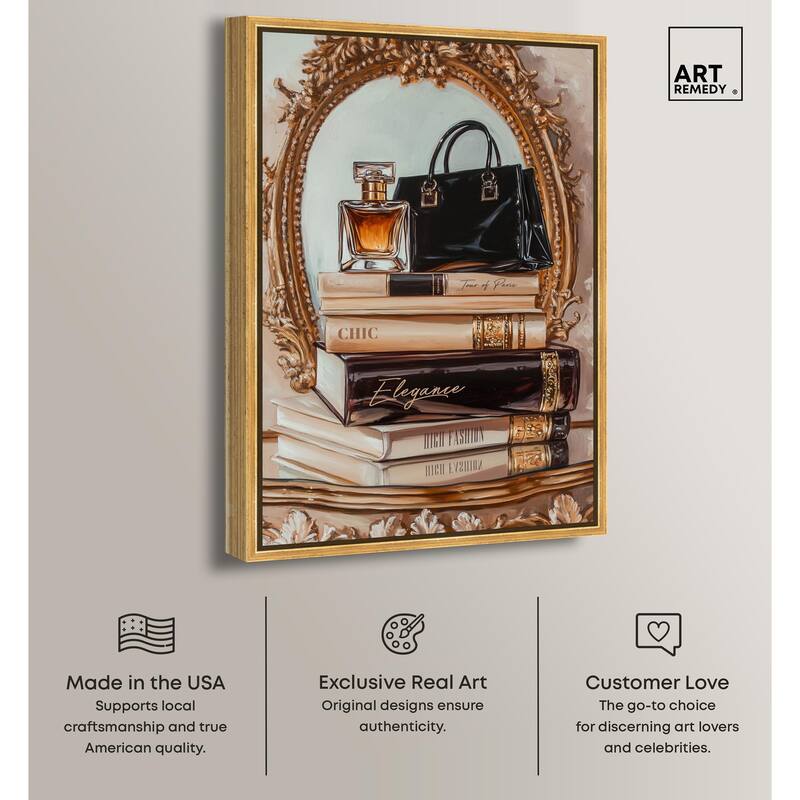 Elegant Glam by the Mirror Canvas by Art Remedy