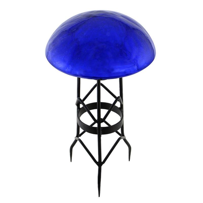 Achla Designs Glass Toadstool Gazing Globe Ball, 9 Inch Diameter