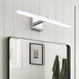 Dimmable Linear LED Chrome Vanity Wall Sconce 3CCT 17W 24in
