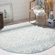 preview thumbnail 67 of 103, SAFAVIEH Adirondack Dixie Rustic Boho Rug 6' Round - Slate/Ivory - Round