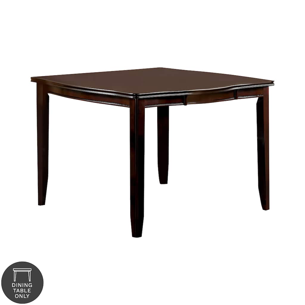 Furniture of America Betsy Espresso 52-inch Square Expandable Counter Table