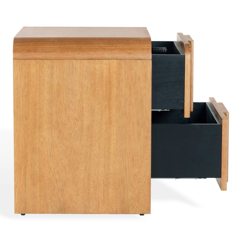 SAFAVIEH Couture Vitale Reeded Wood Nightstand