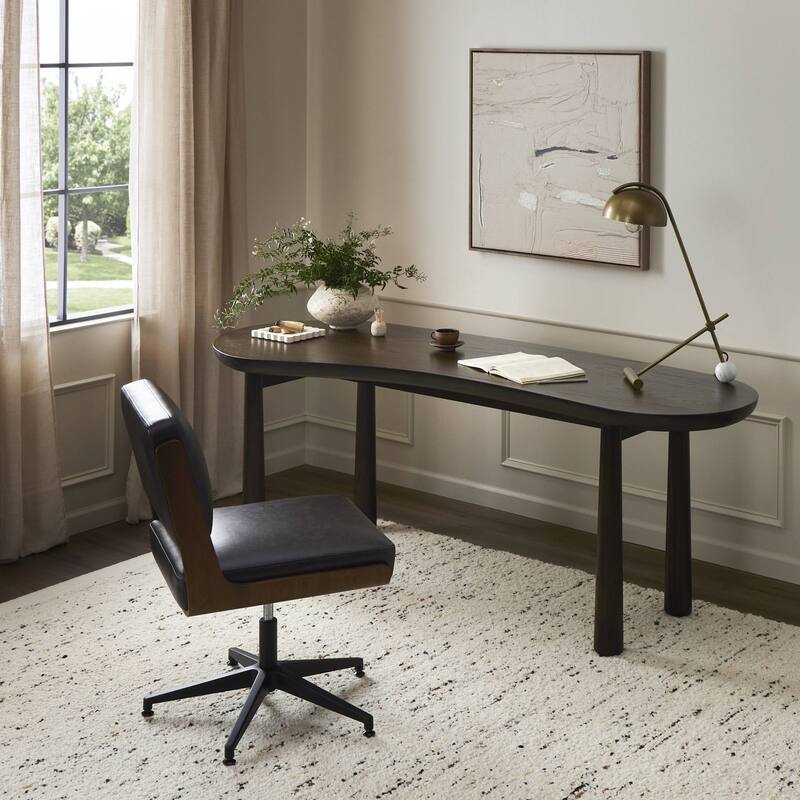 Kathleen Desk-Sienna Brown Oak Veneer