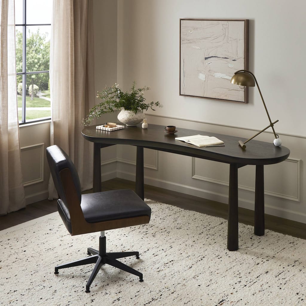 Kathleen Desk-Sienna Brown Oak Veneer