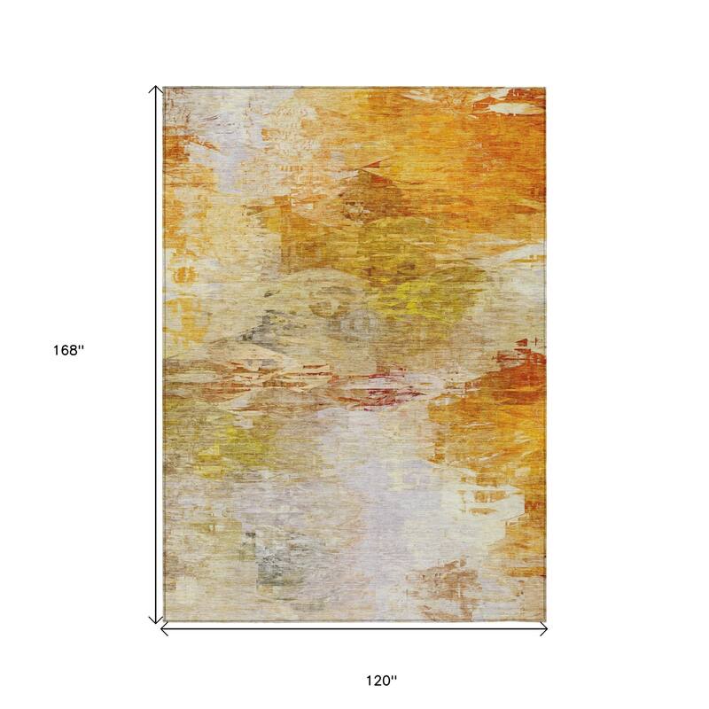 HomeRoots Abstract Transitional Rectangle Outdoor Rug