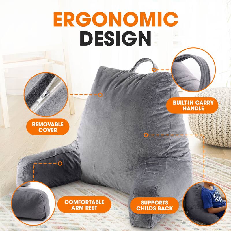 Cheer Collection Kids Memory Foam TV And Reading Pillow