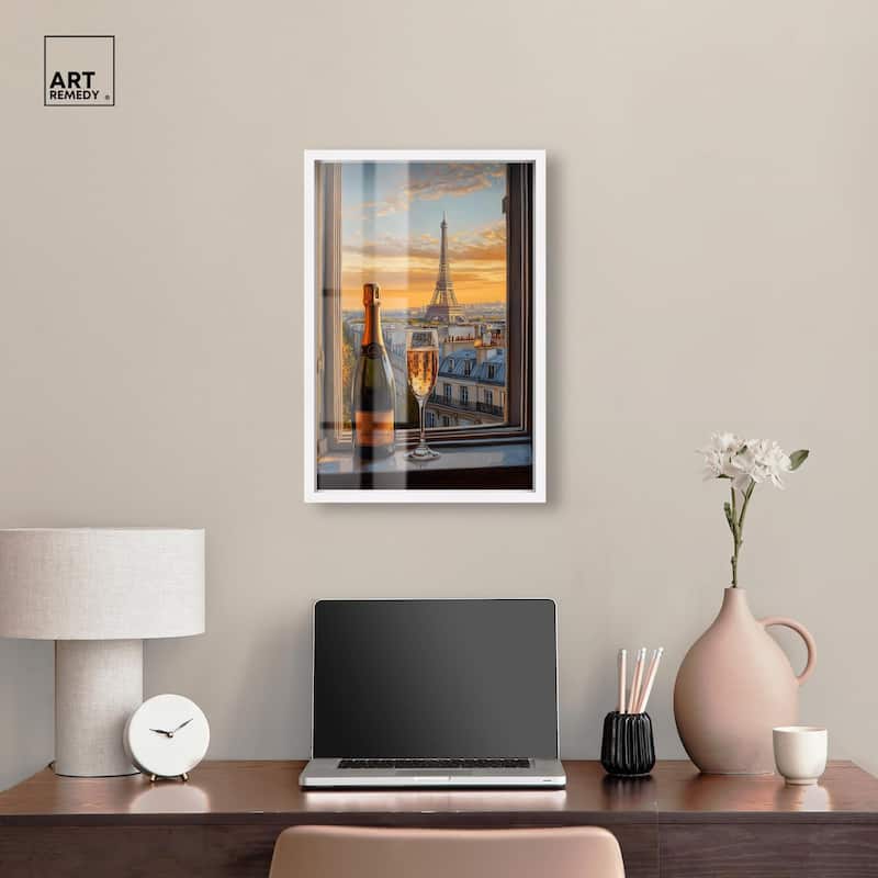 Classy Drink in Paris Shadowbox by Art Remedy