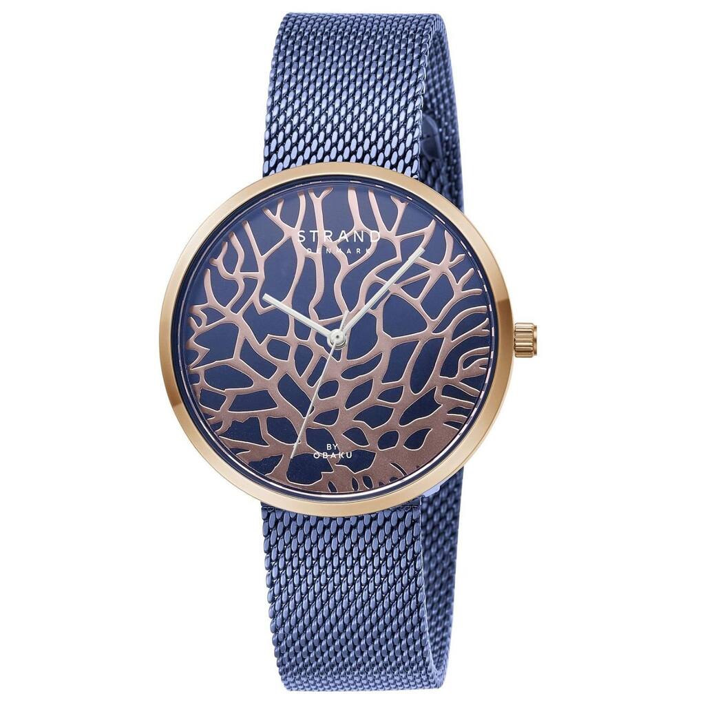 Obaku Women's Tangle Blue Dial Watch - S700LXVLML-DTG - One Size