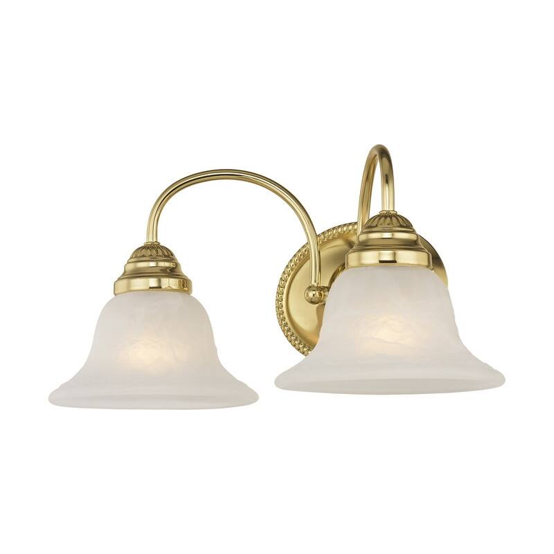 Livex Lighting 2 Light Bath Vanity, 1532-02 - 17 W x 8" H x 8.75" D