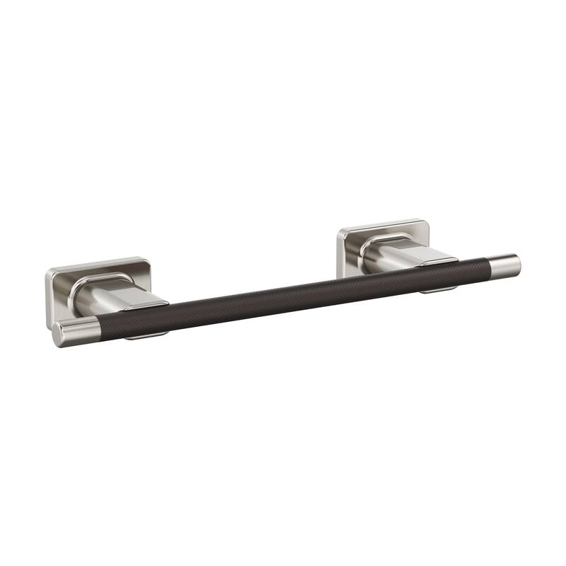 Amerock BH26616 Esquire 13-5/8" Towel Bar - Brushed Nickel / Oil Rubbed Bronze