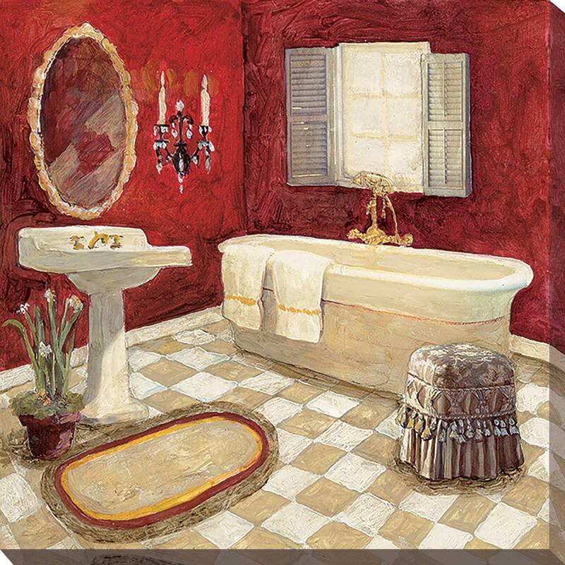 "Salon Rouge II" Print on Canvas