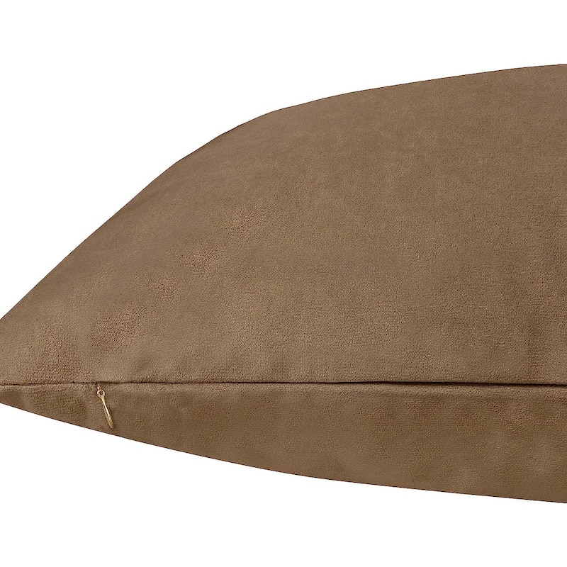 Delara Pack of 1 Velvet Decorative Throw Pillow Cover 20x20 Inches, Cushion Cover, Soft and Breathable Fabric, Hidden Zipper