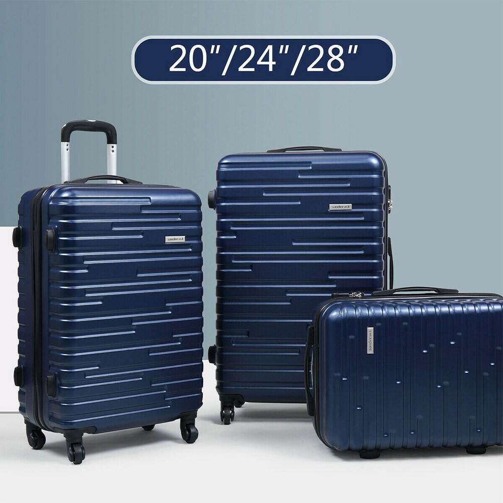 houndstooth luggage set