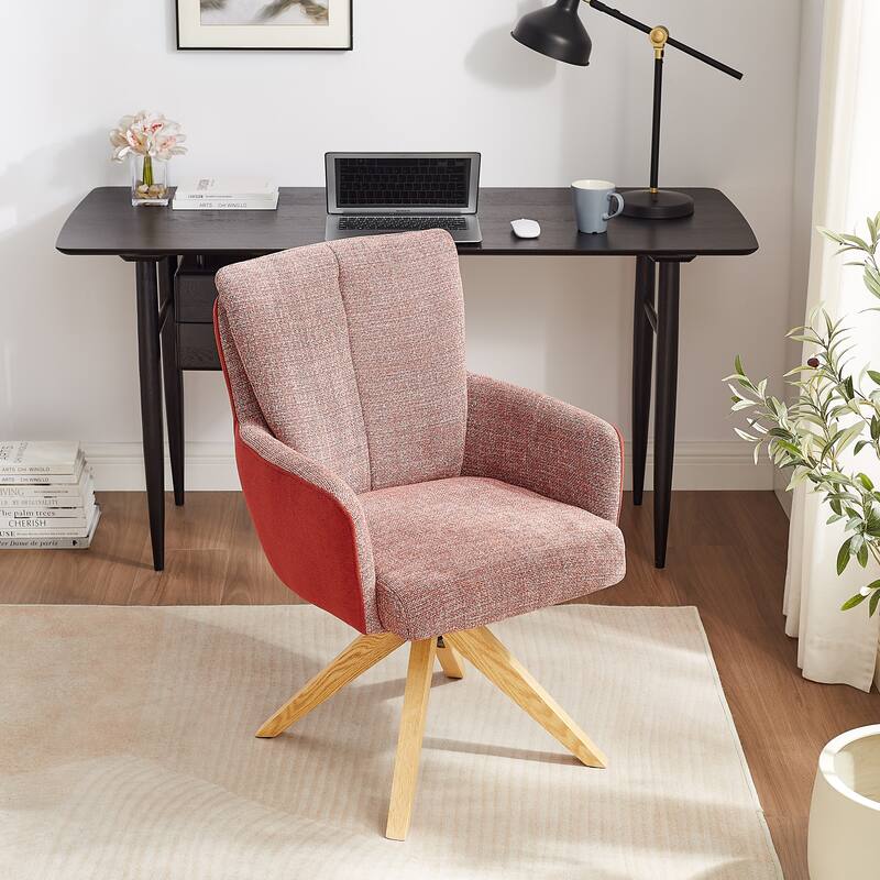 Art Leon Mid-century Modern Swivel Home Office Desk Chair