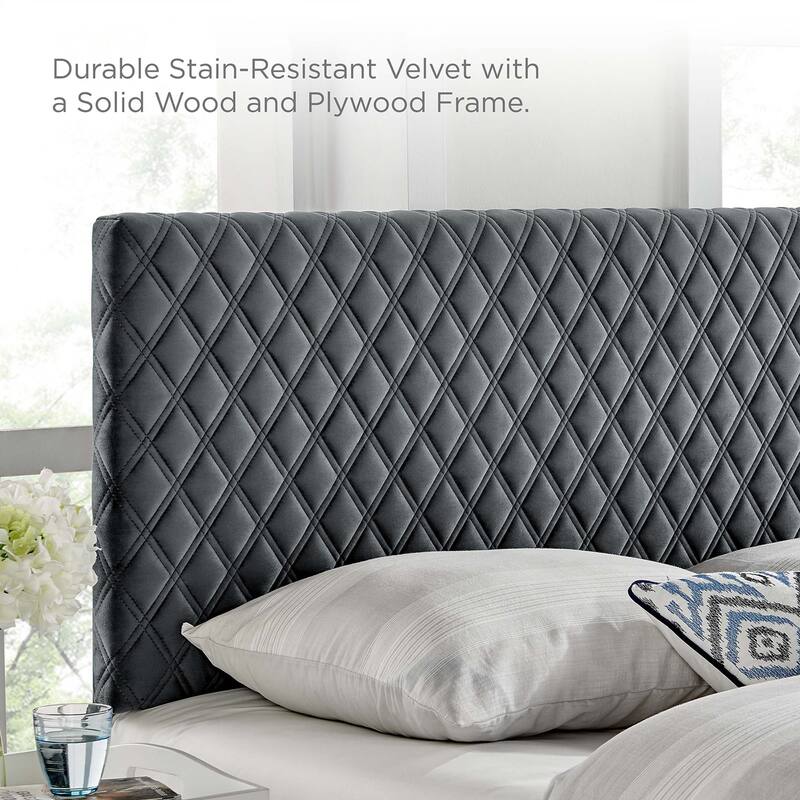 Garcelle Performance Velvet King Platform Bed