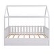 preview thumbnail 18 of 20, Twin Size Wooden House Bed with Trundle and Fence-Shaped Guardrail