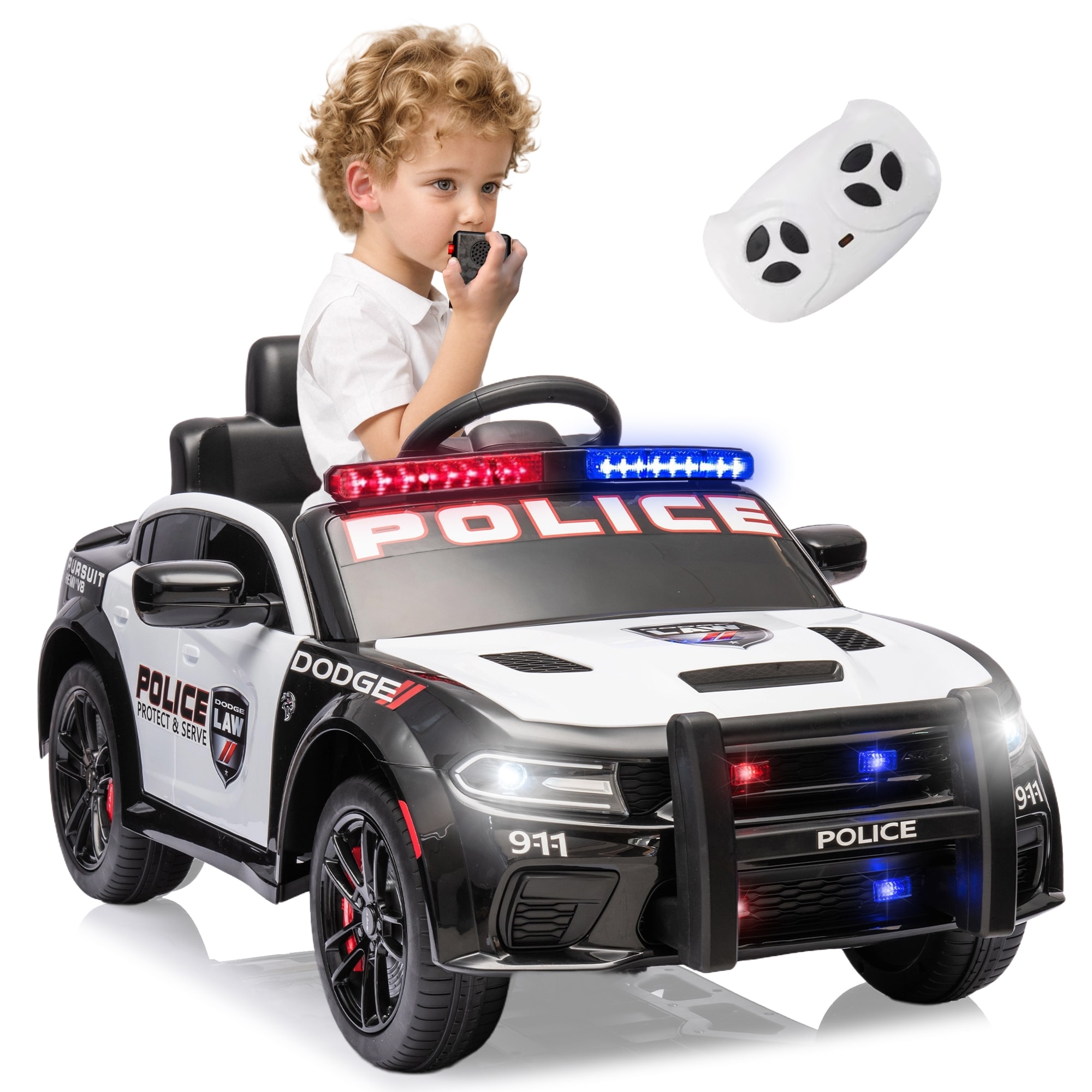 12v ride on police car store